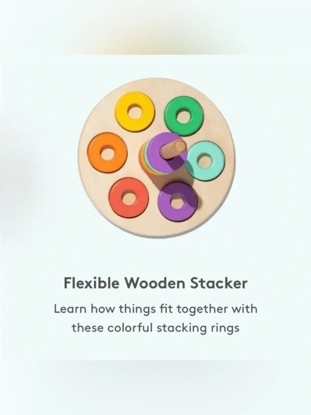 LOVEVERY Flexible Wooden Stacker - Like New!